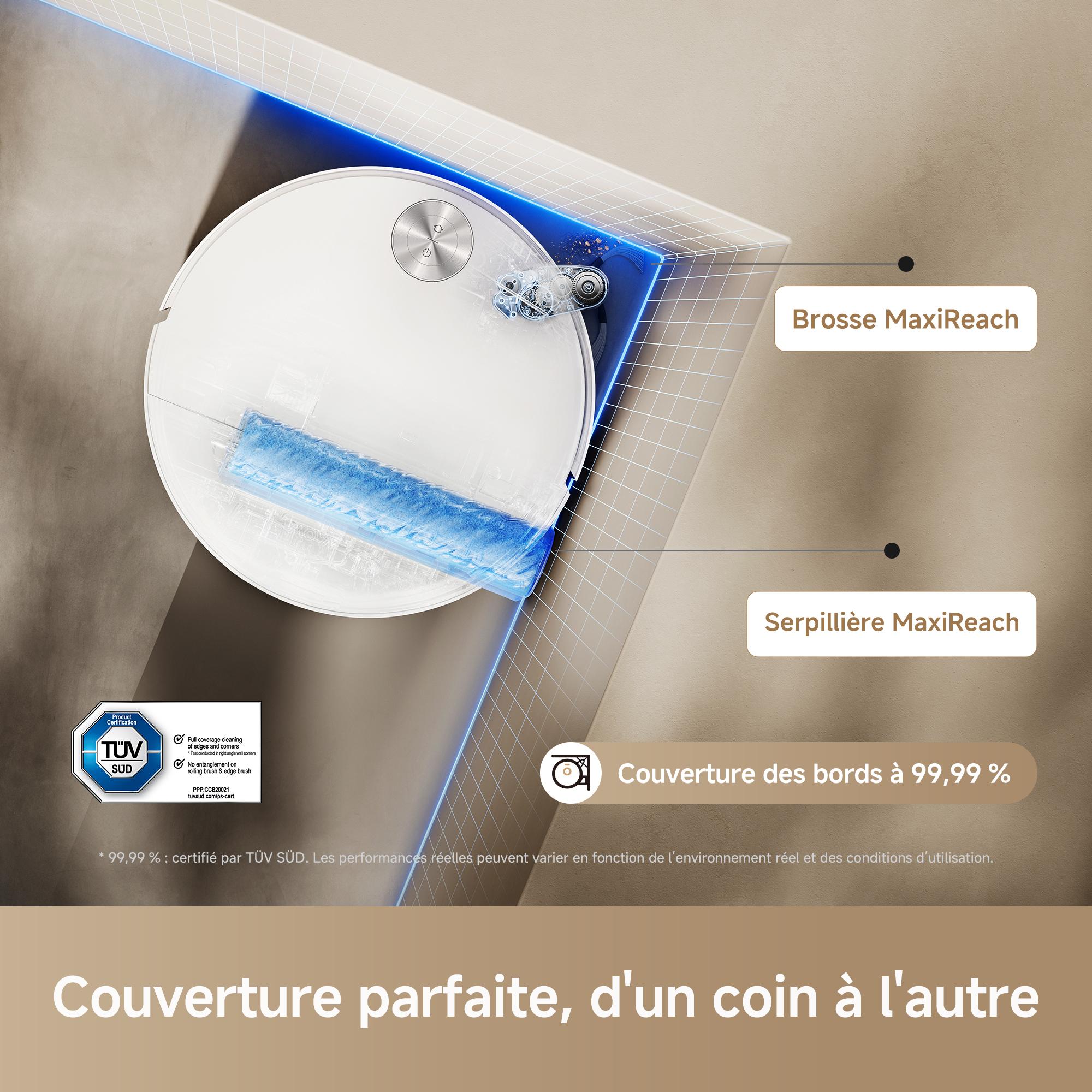 Voir la diapositive 12 : MOVA Aspirateur robot laveur S70 - Blanc