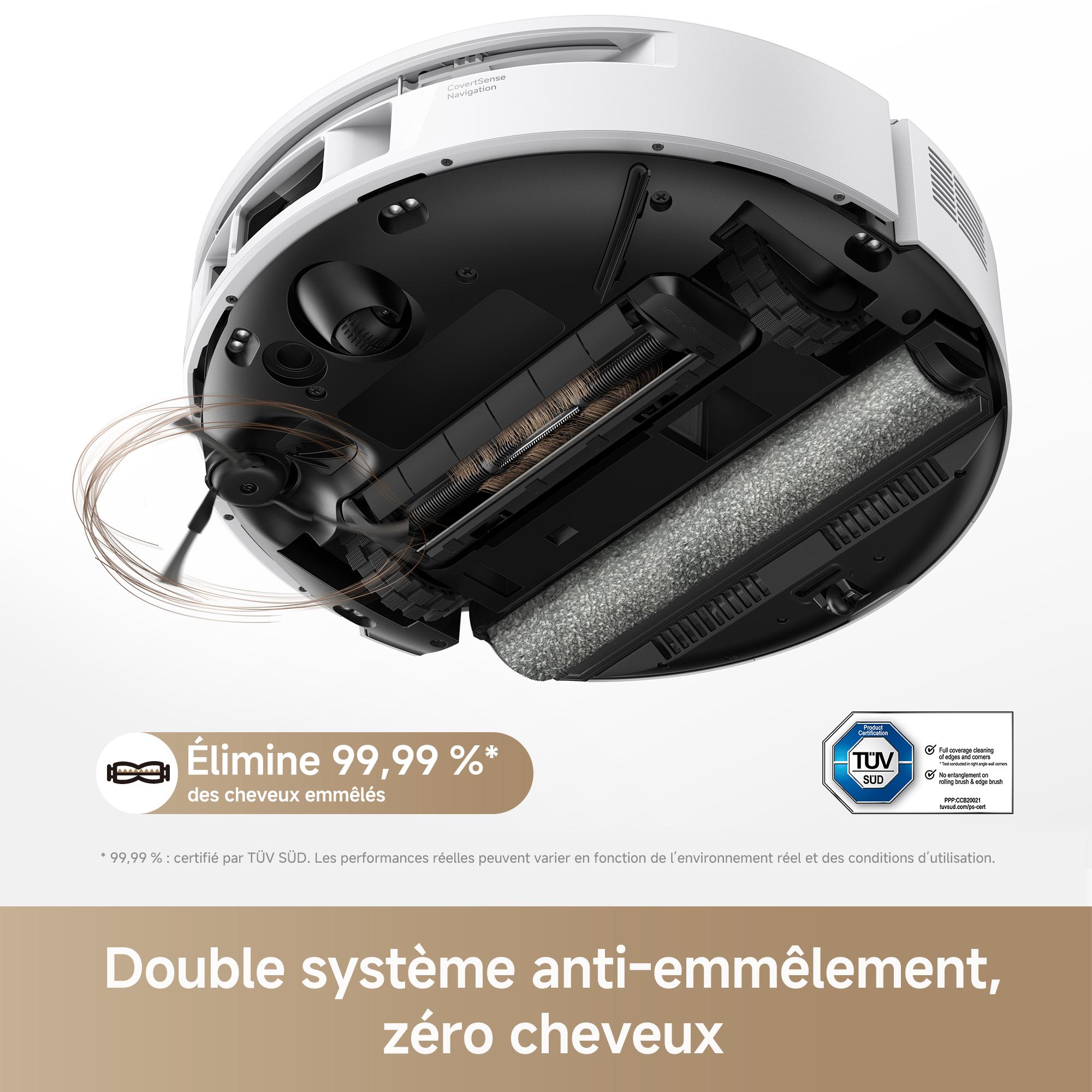 Voir la diapositive 9 : MOVA Aspirateur robot laveur S70 - Blanc