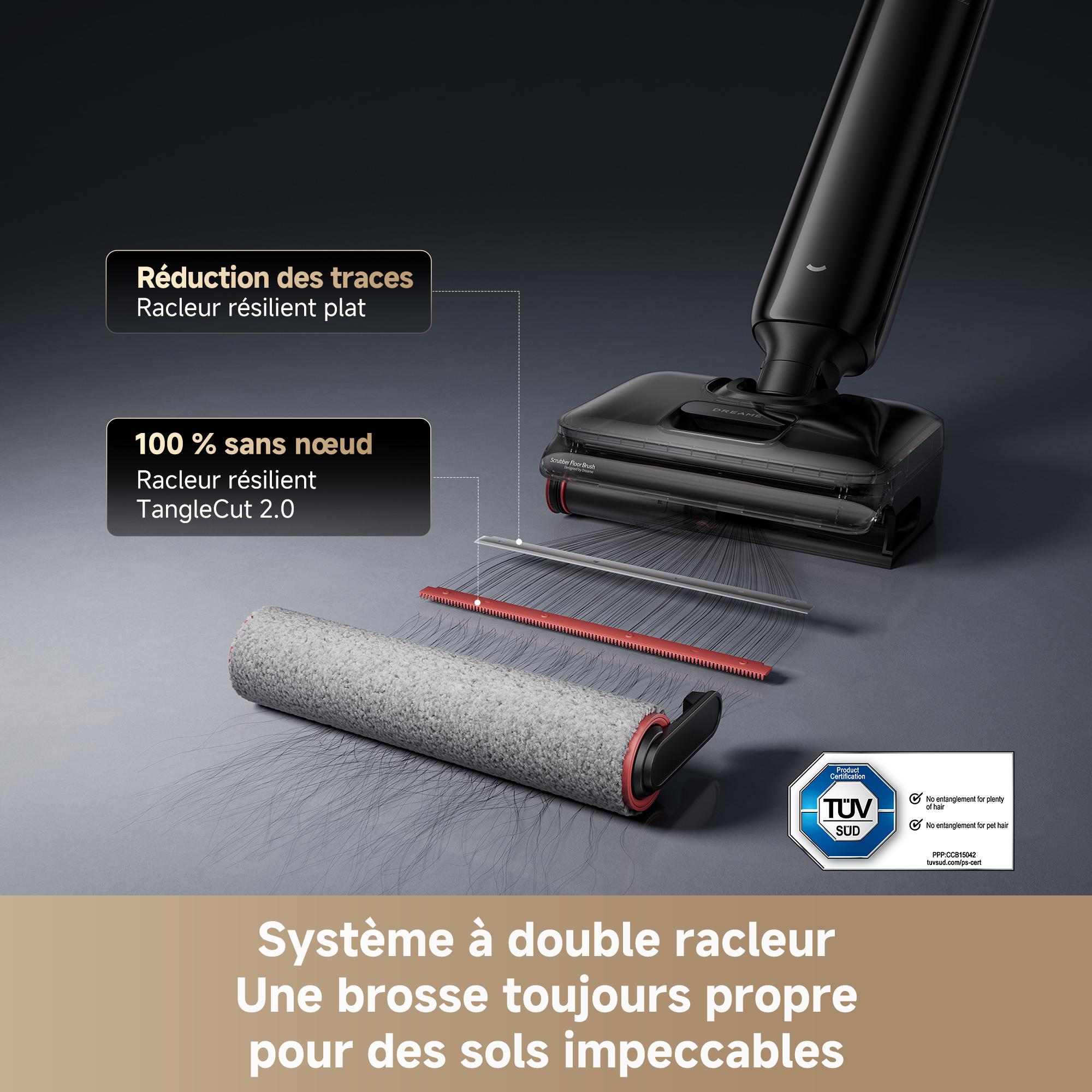 Voir la diapositive 5 : DREAME Aspirateur balai laveur 12 PRO - Noir