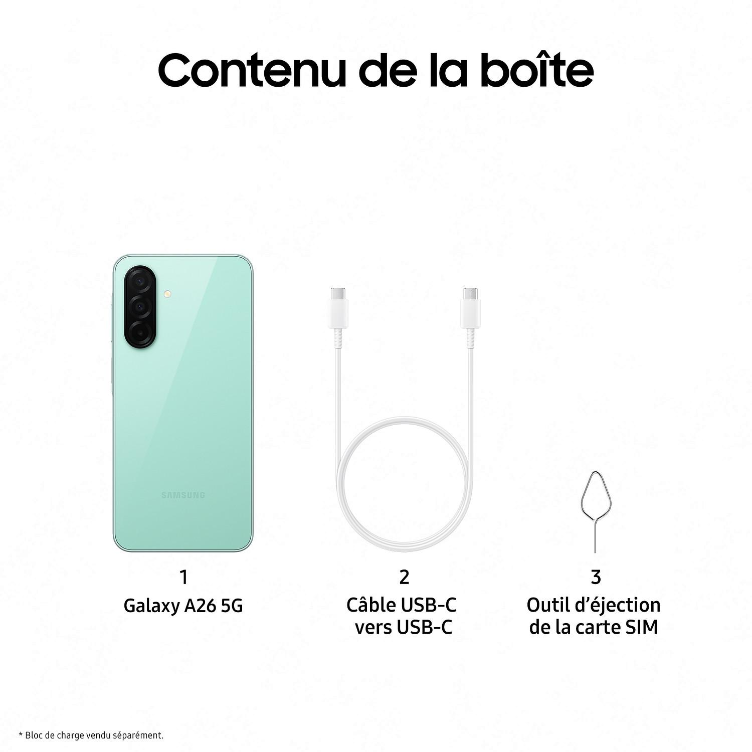 Voir la diapositive 6 : SAMSUNG Galaxy A26 5G 256Go - Vert