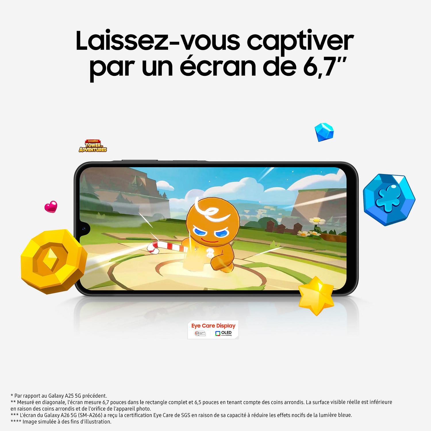Voir la diapositive 10 : SAMSUNG Galaxy A26 5G 256Go - Vert