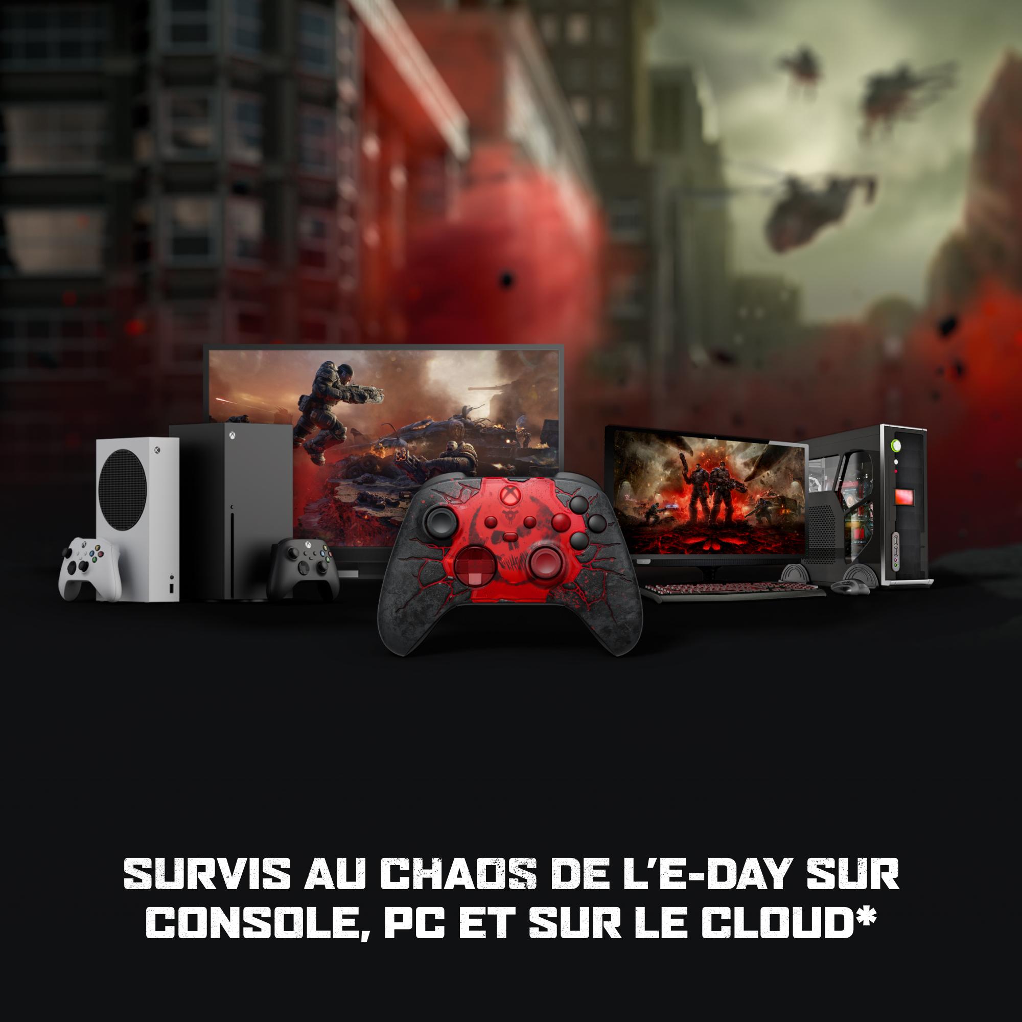 Voir la diapositive 7 : MICROSOFT Manette Sans Fil Gears Of War E-day Edition Limitée Xbox Series