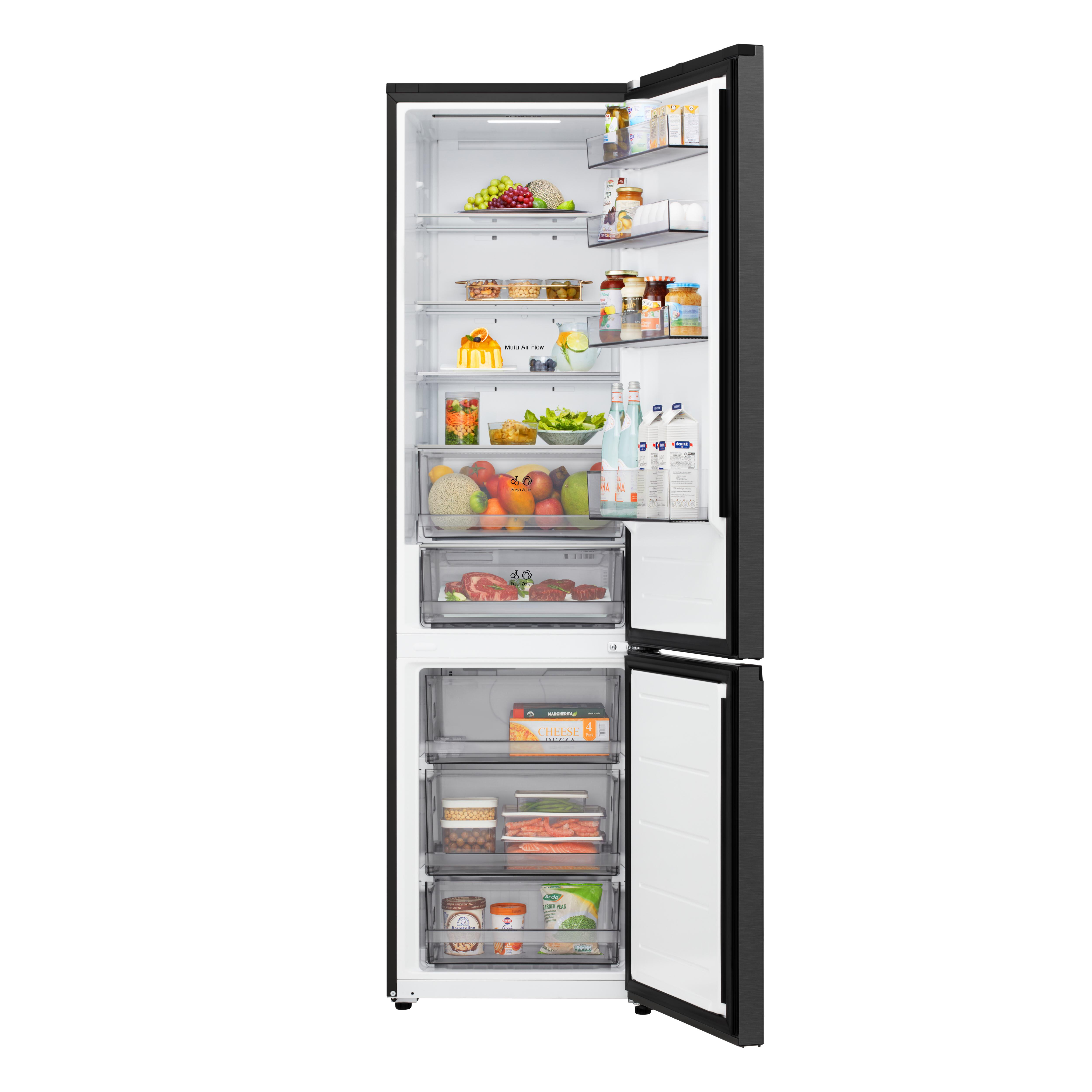 Voir la diapositive 3 : LG Réfrigérateur combiné GBBSJ20DEP, 375 L, Froid ventilé No Frost, D