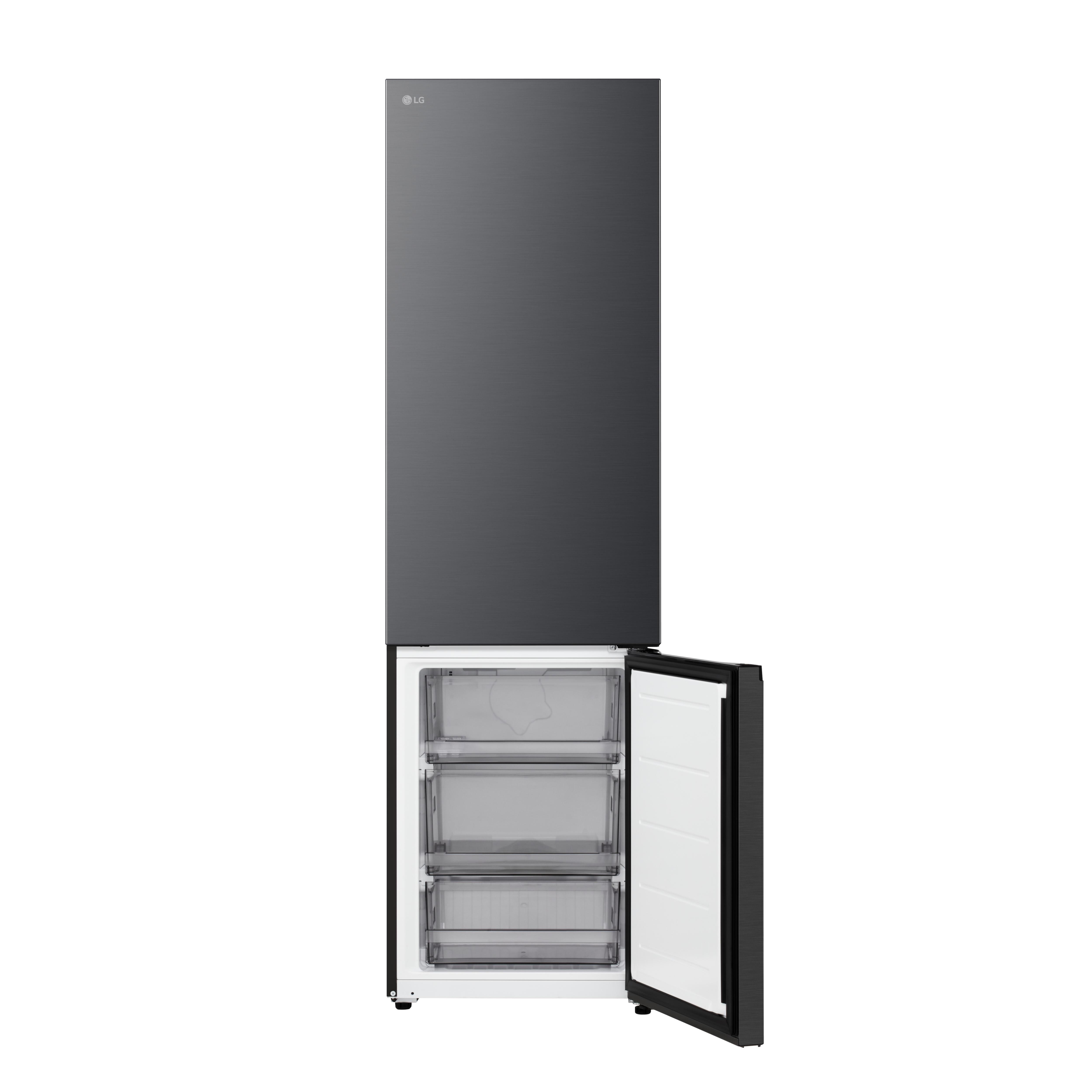 Voir la diapositive 5 : LG Réfrigérateur combiné GBBSJ20DEP, 375 L, Froid ventilé No Frost, D