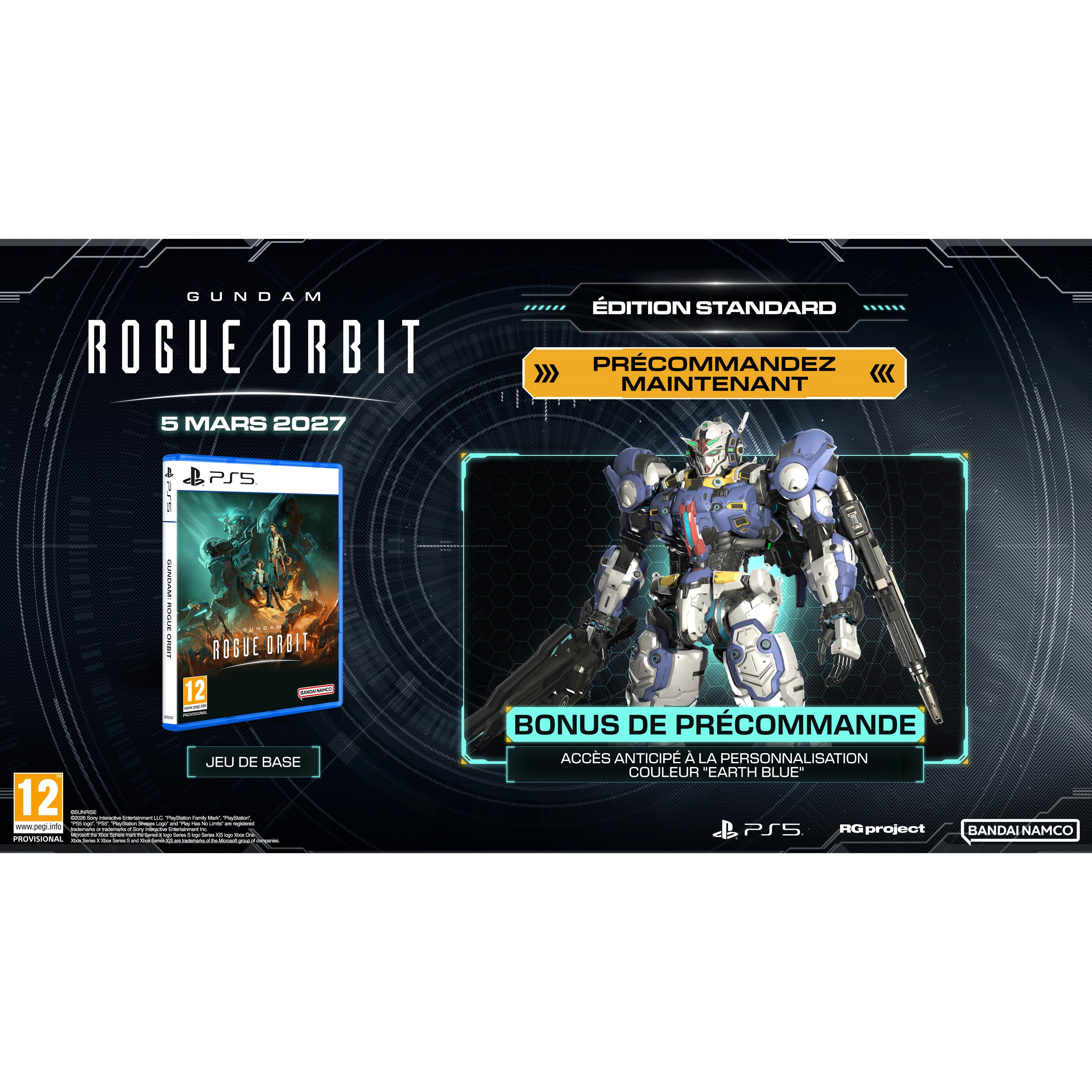 Voir la diapositive 2 : Gundam Rogue Orbit PS5