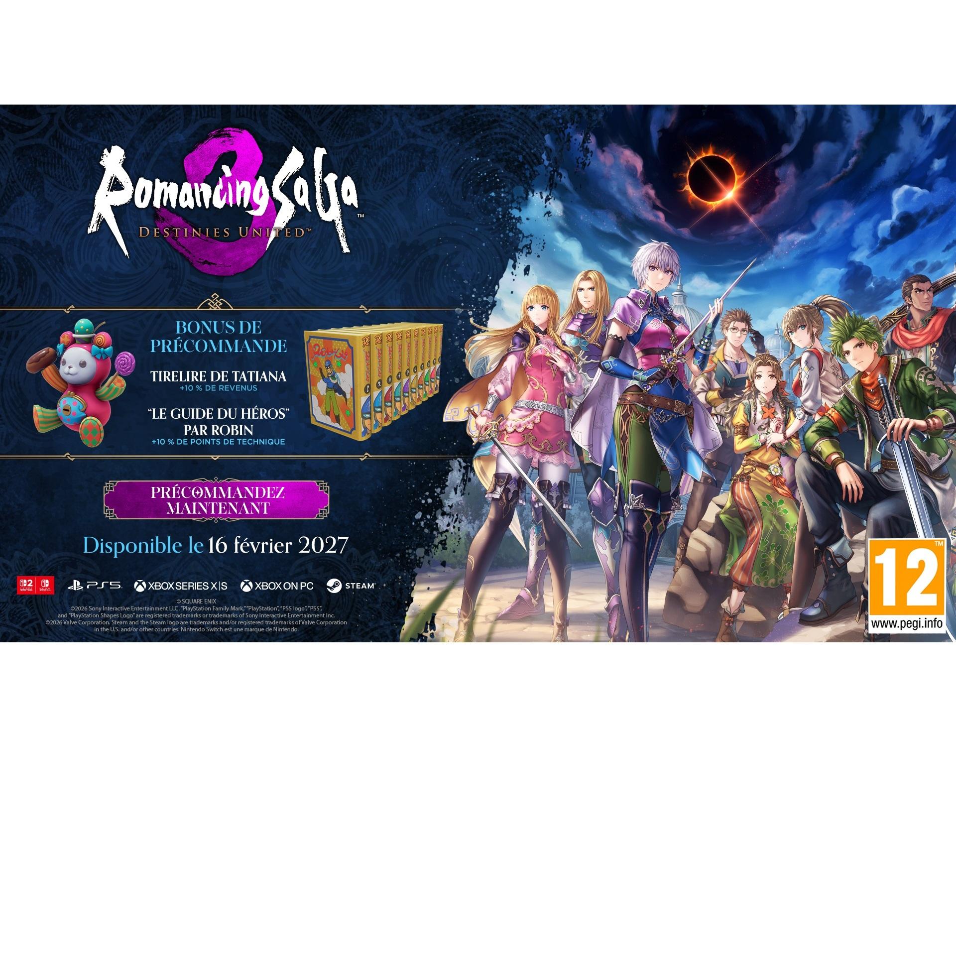 Voir la diapositive 3 : Romancing Saga 3 Destinies United Nintendo Switch
