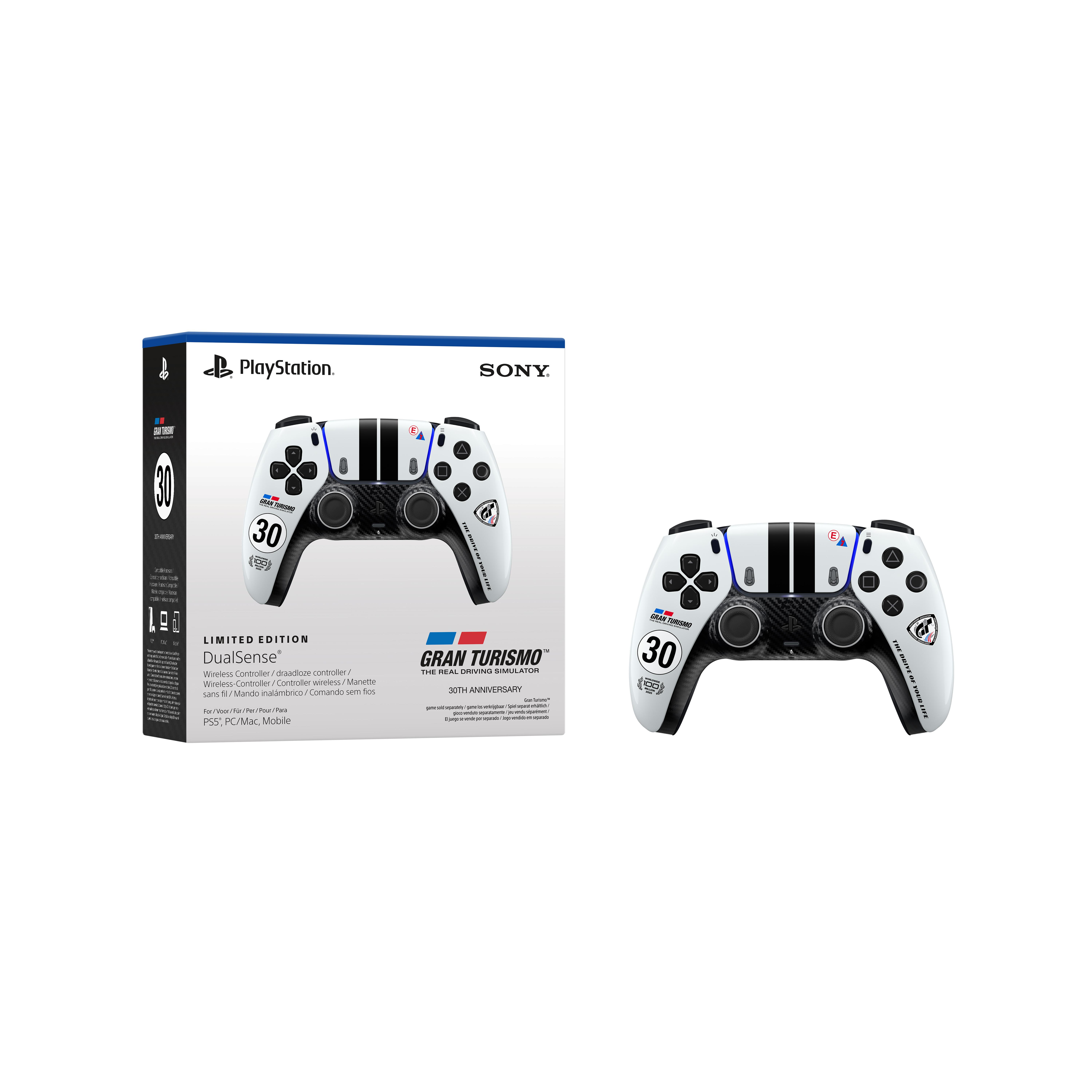 Voir la diapositive 7 : SONY Manette sans fil DualSense – Gran Turismo Édition limitée PS5