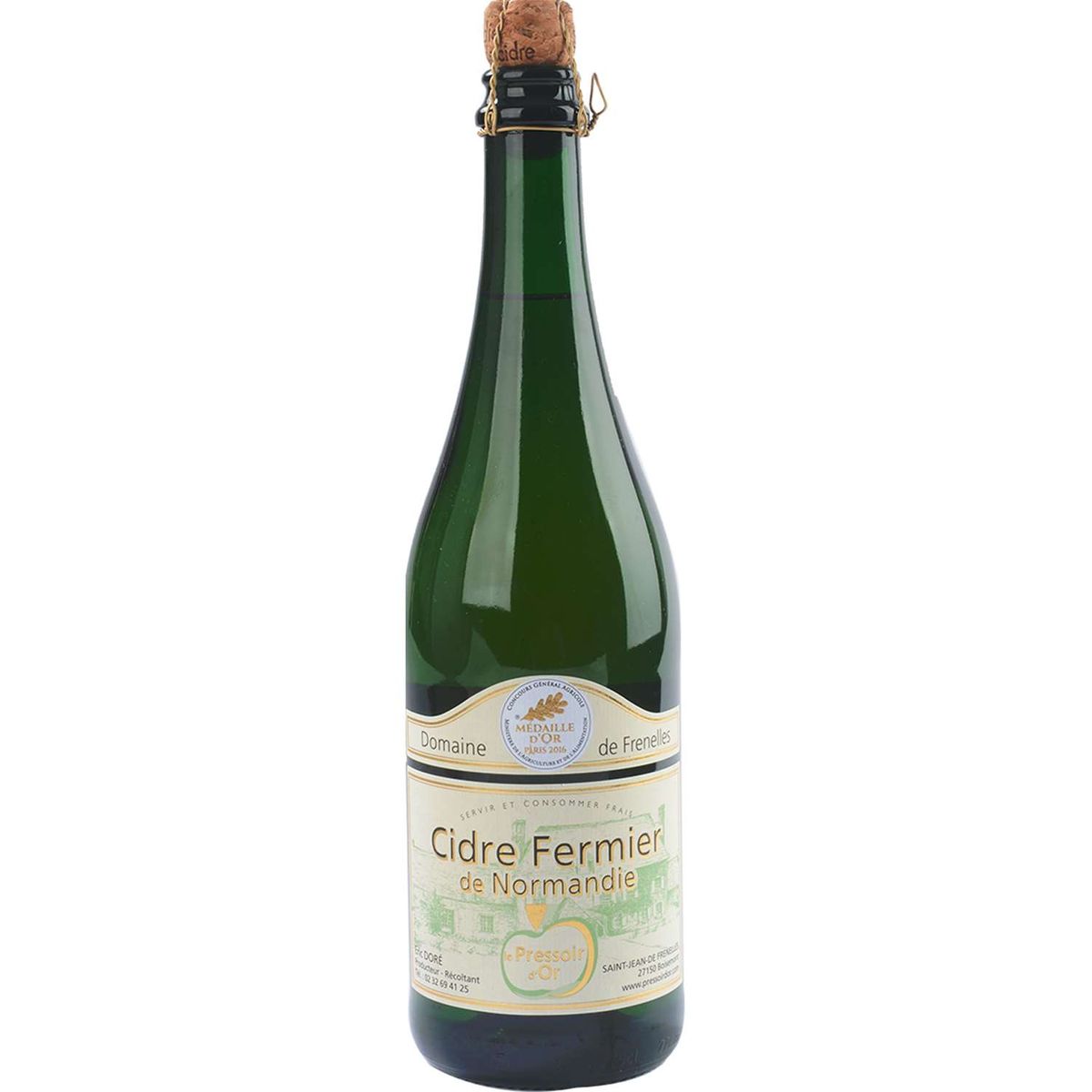 CIDRE DE LA BRIQUE Le Pressoir d'Or cidre fermier brut de Normandie 4,5% 75cl 75cl
