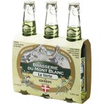 BRASSERIE MONT BLANC Brasserie du mont blanc Bière verte au genepi 5,9% bouteilles 3x33cl 3x33cl