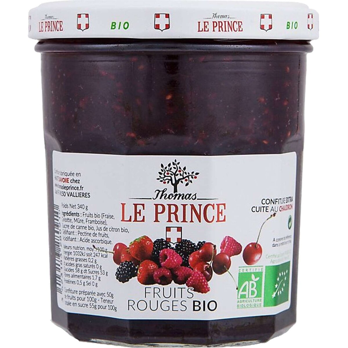 THOMAS LE PRINCE Thomas Le Prince confiture fruits rouges bio 350g