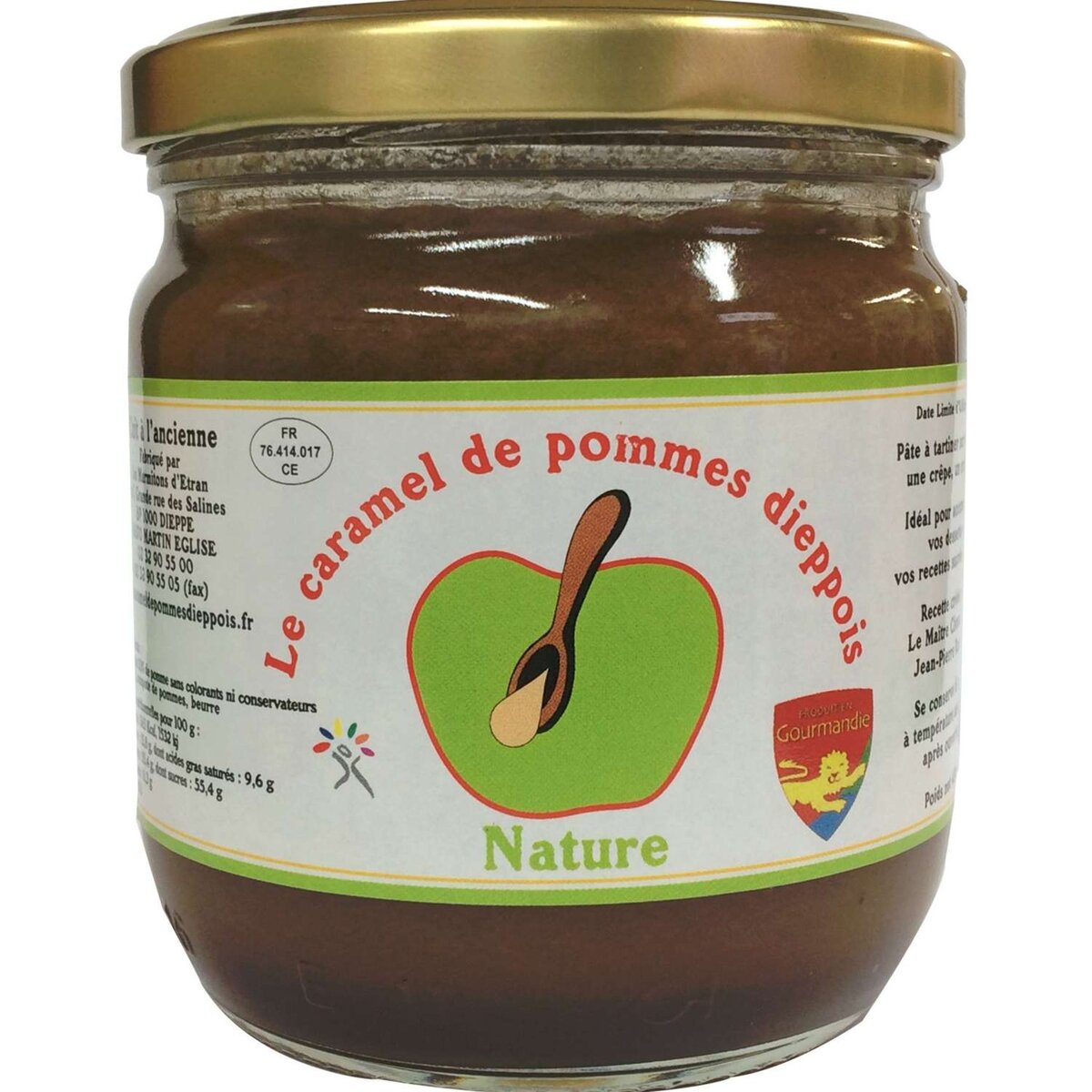 GOURMANDIE Gourmandie Caramel de pommes dieppois nature 430g 430g