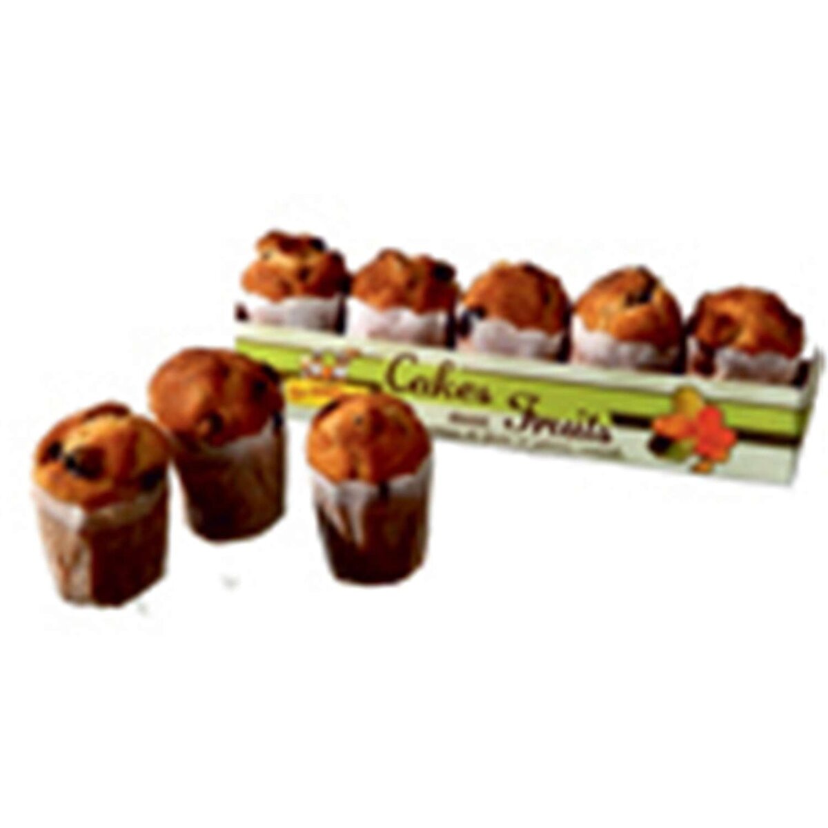 Ecureils cake aux fruits confits 190g barquette de 5 pièces