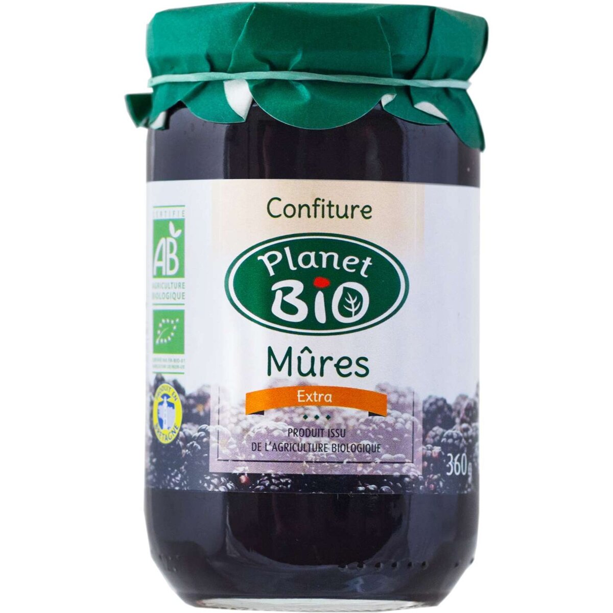 Les Coteaux Nantais confiture de mûres bio 360g