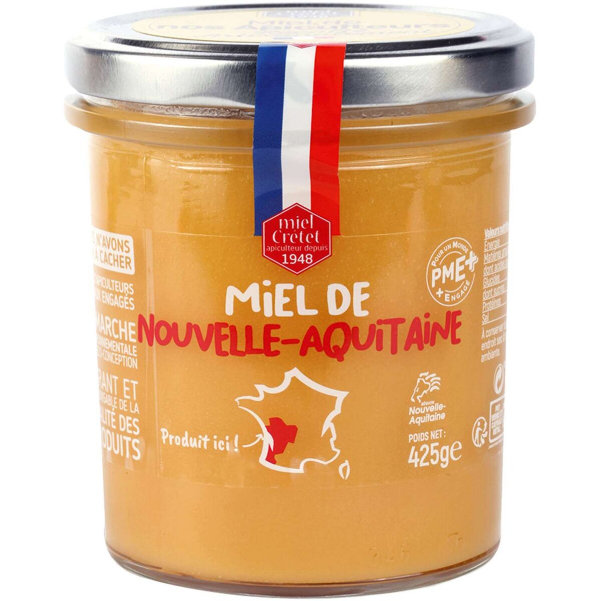 Miel Crétet Miel de Nouvelle Aquitaine 425g 425g