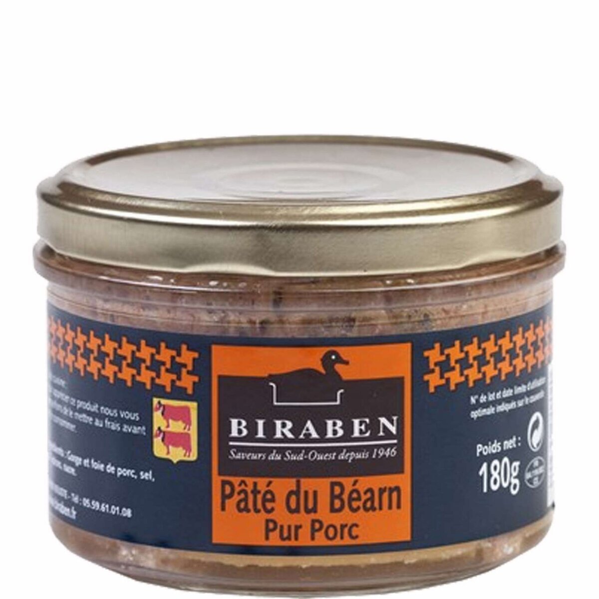 BIRABEN Biraben Pâté du Béarn 180g 180g