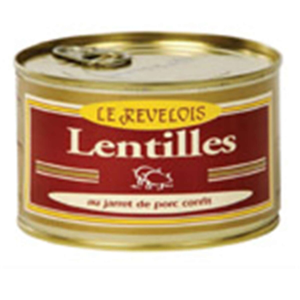 LE REVELOIS Le Revelois Lentilles au jarret de porc confit 420g 1 personne 420g
