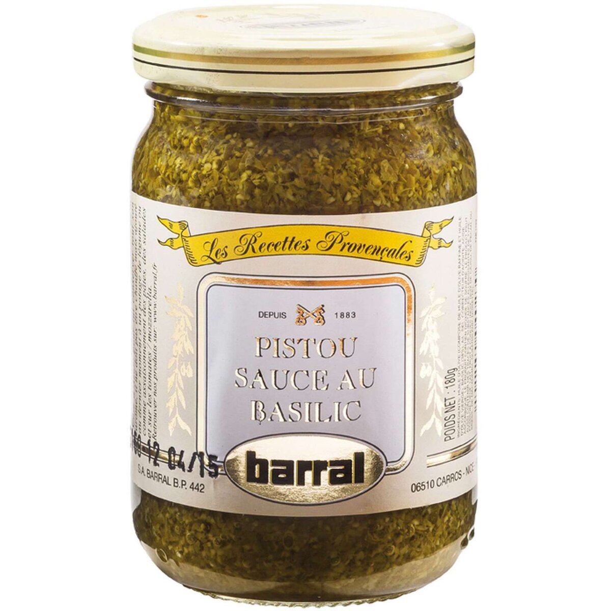 BARRAL Barral Sauce pesto au basilic, en bocal 180g 180g