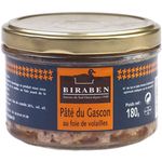 BIRABEN Biraben Pâté du gascon au foie de volaille 180g 180g
