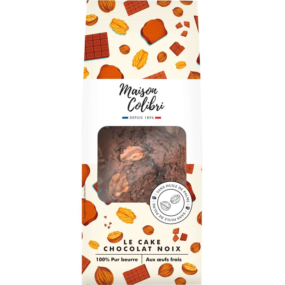 MAISON COLIBRI Maison Colibri le cake chocolat noix 250g