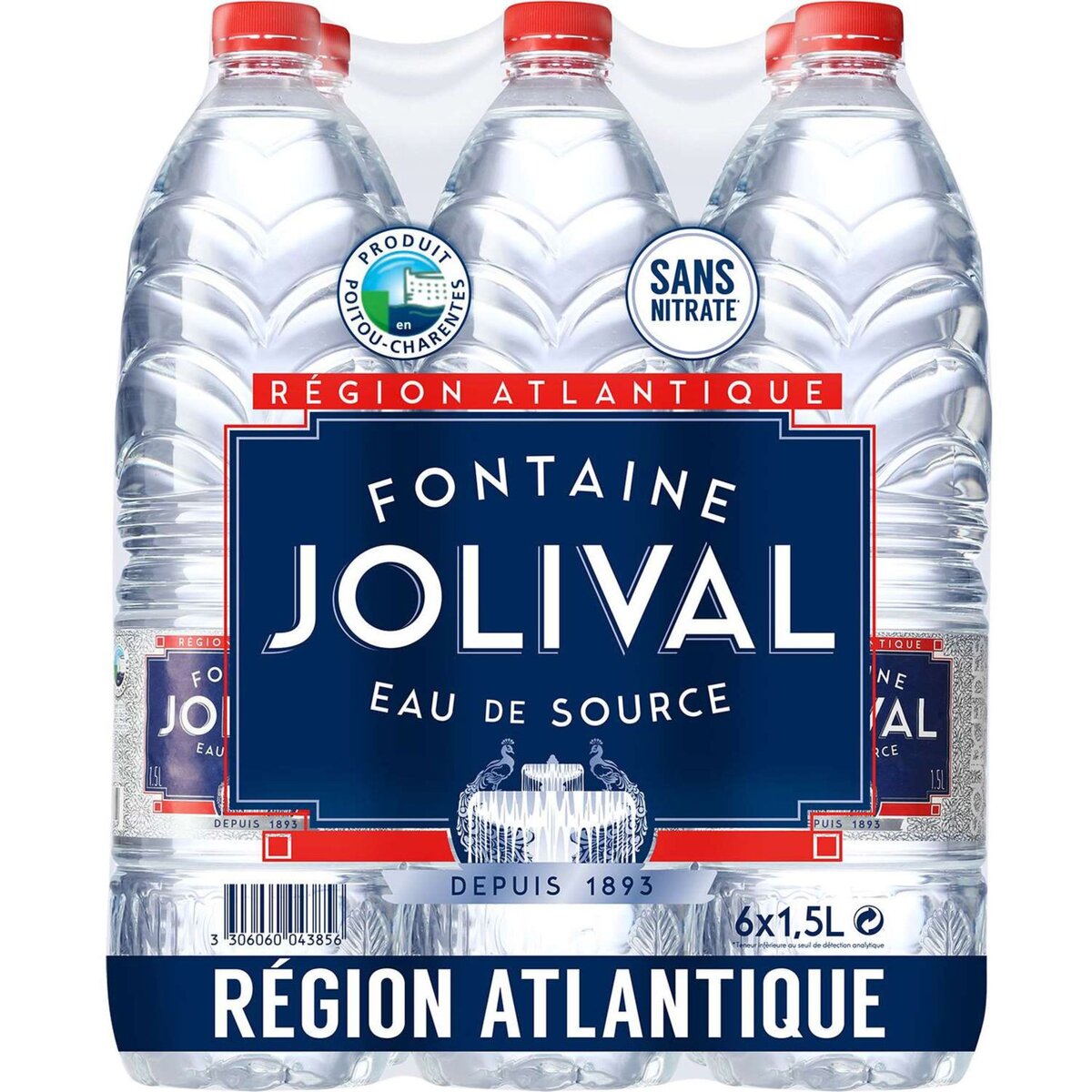 JOLIVAL Jolival Eau de source plate charentaise 6x1,5l 6x1,5l