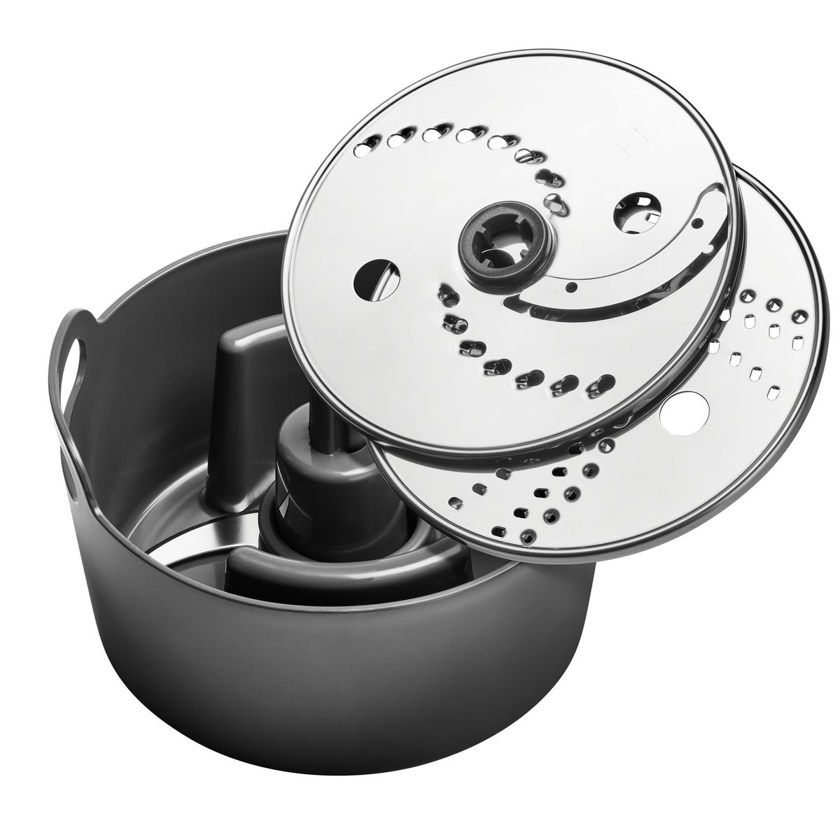 MOULINEX Robot multifonction Double Force Métal FP824H10