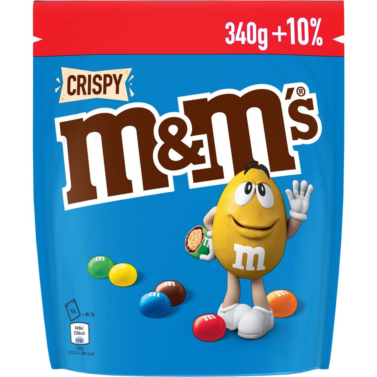 M&M'S M&M's crispy pochon 340g +10% offert