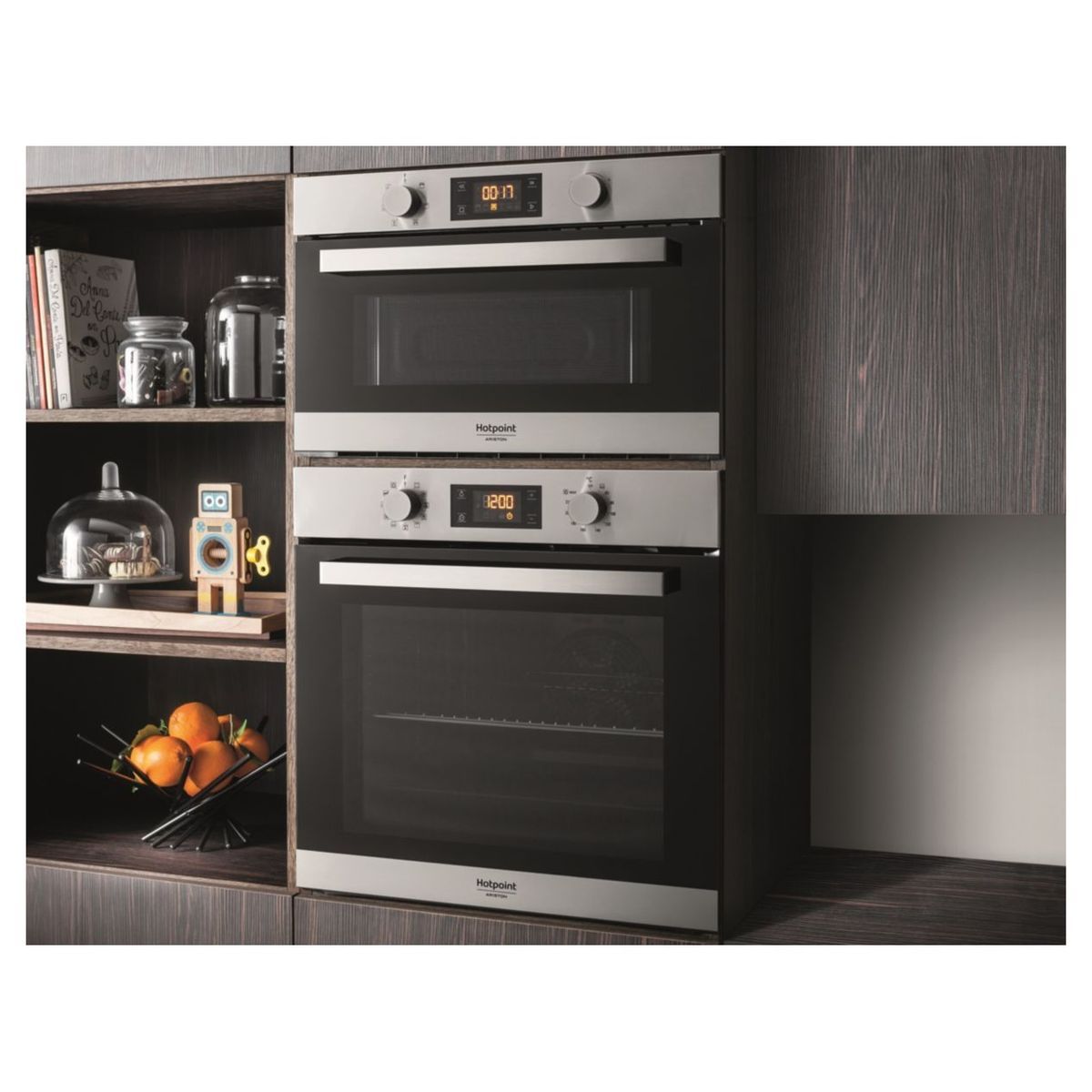 HOTPOINT Four encastrable FA2844PIXHA - 71 L, Multifonction, Chaleur pulsée, Nettoyage Pyrolyse
