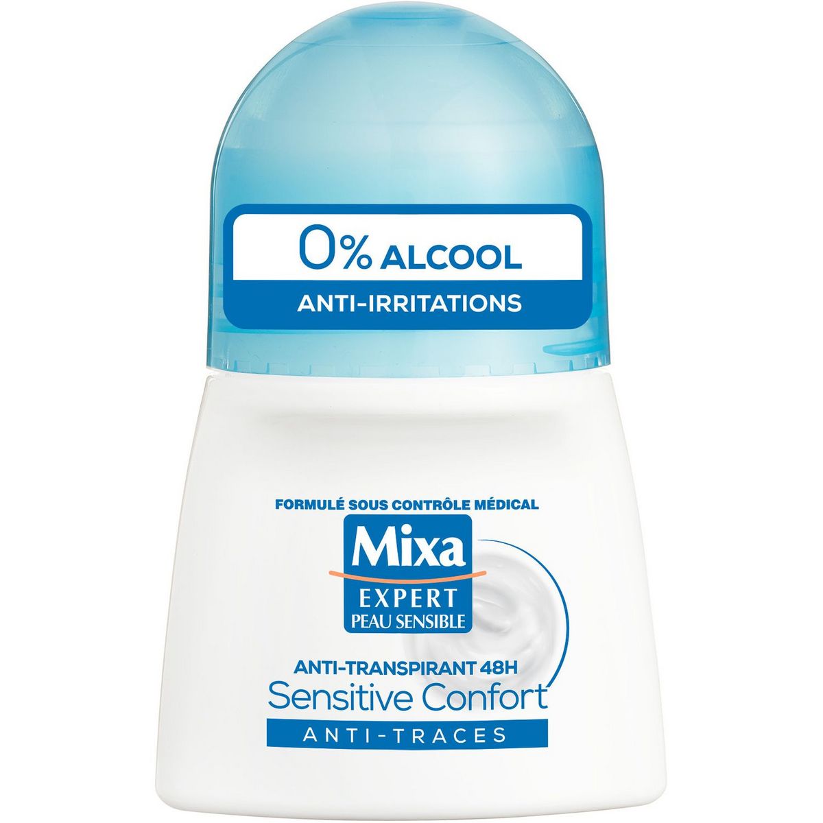 MIXA Mixa déodorant femme sensitive confort anti-trace 50ml