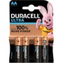 DURACELL Piles LR06/AA alcaline ultra power 1,5v