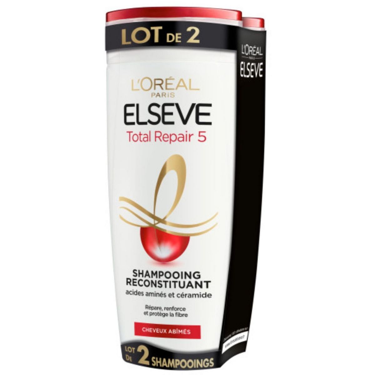 L'OREAL ELSEVE L'Oréal Elsève shampooing total repair 5 regular 2x250ml