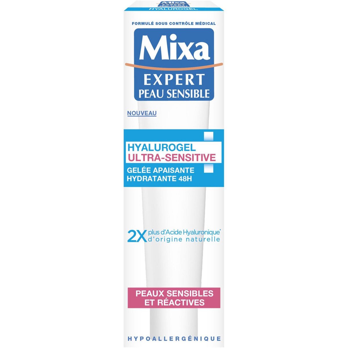 MIXA Gelée apaisante hydratante hyalurogel peaux sensibles et réactives 40ml