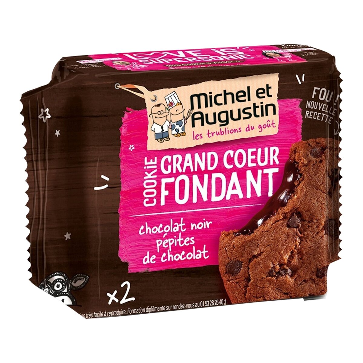 MICHEL ET AUGUSTIN Michel et Augustin cookie fondant choco 60g