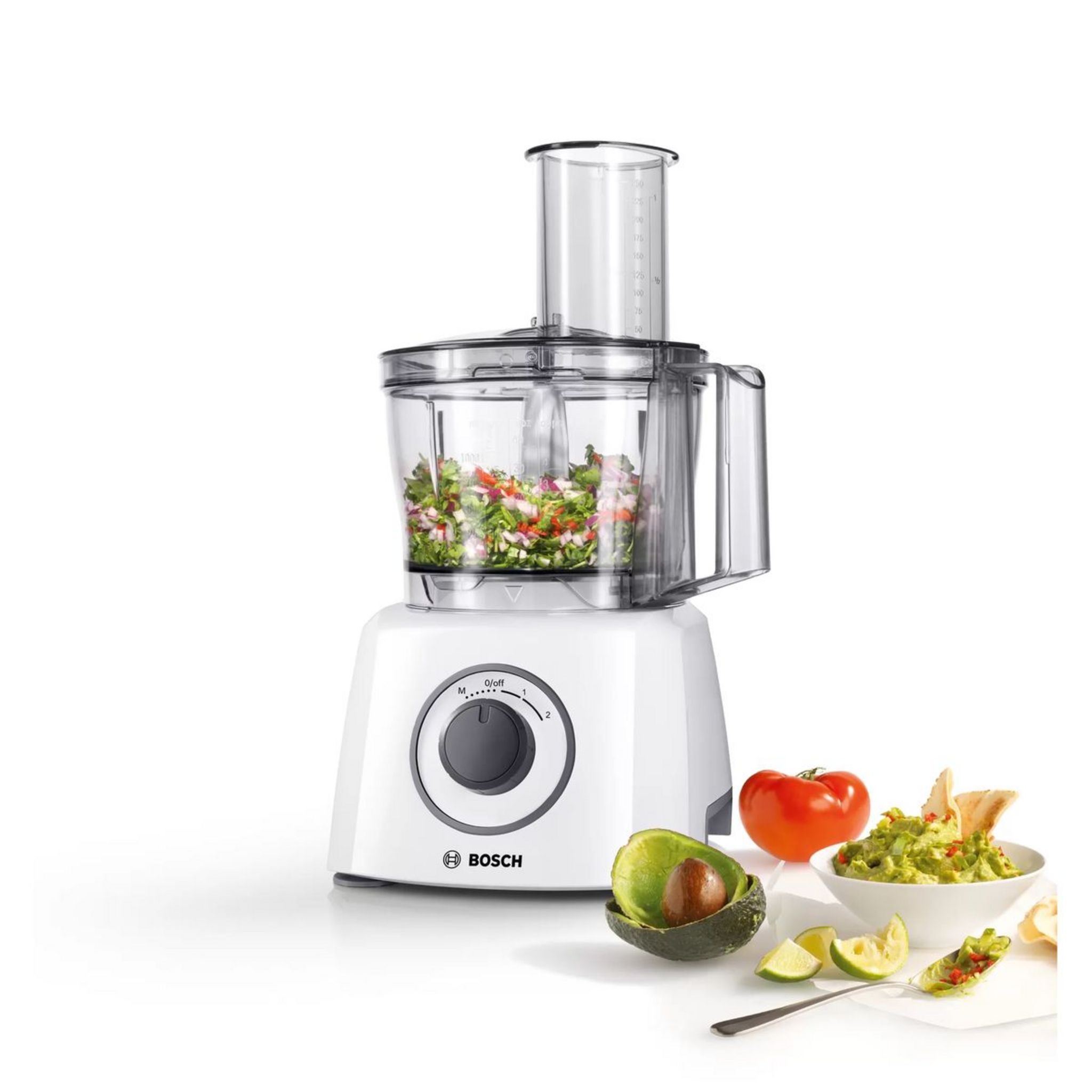 Voir la diapositive 4 : BOSCH Robot multifonction MCM3100W - Blanc