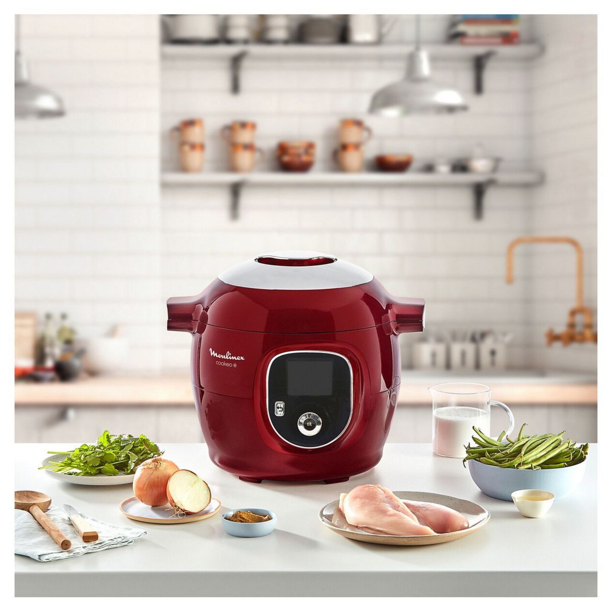 Voir la diapositive 6 : MOULINEX Multicuiseur intelligent cookeo YY4393FB - Rouge