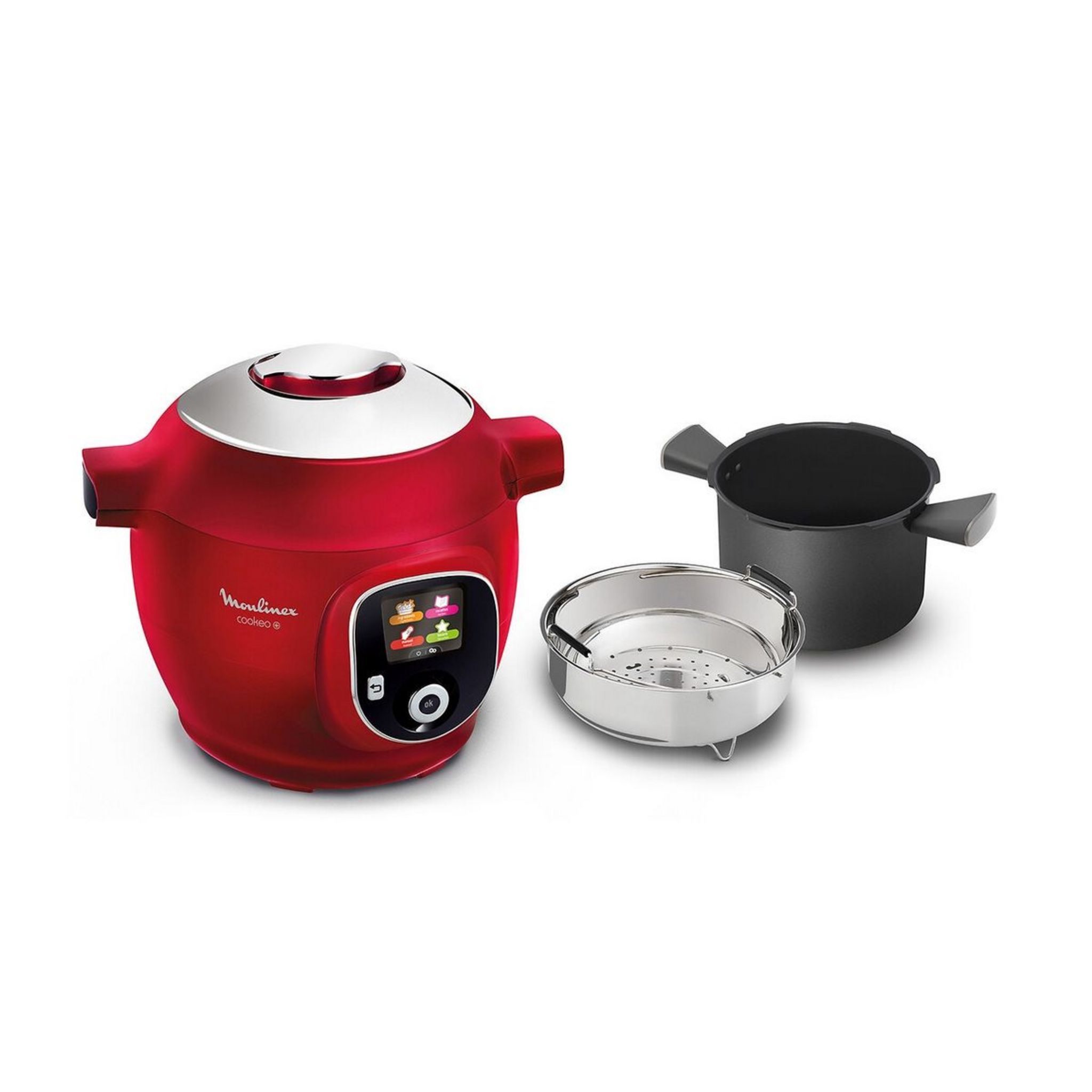 Voir la diapositive 2 : MOULINEX Multicuiseur intelligent cookeo YY4393FB - Rouge
