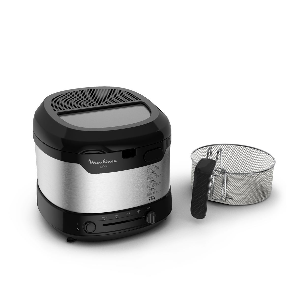 MOULINEX Friteuse AF215D10 - Noir et inox