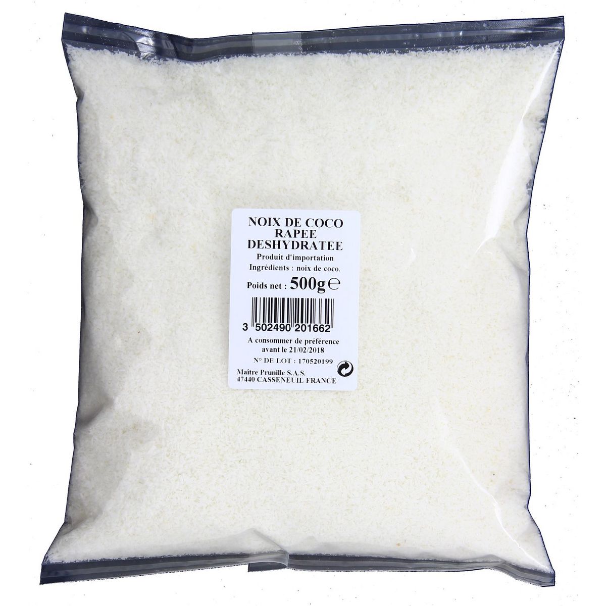 MAITRE PRUNILLE Noix coco râpée 500g