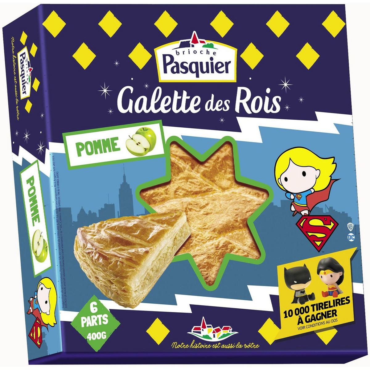 PASQUIER Galette des rois pomme 4 à 6 parts 400g