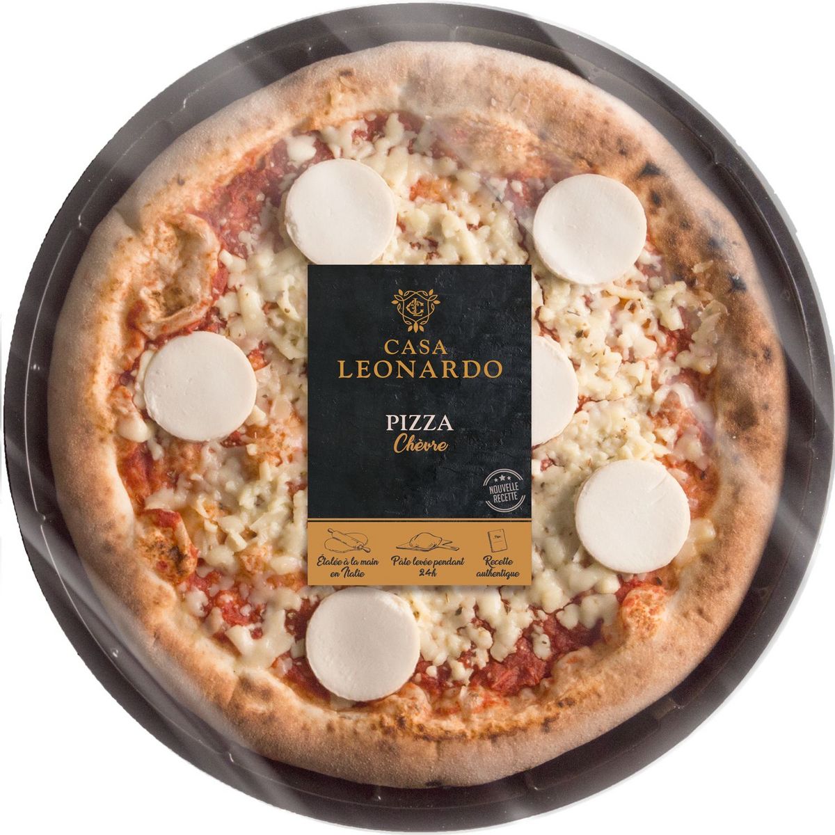 CASA LEONARDO Pizza au fromage de chèvre 510g