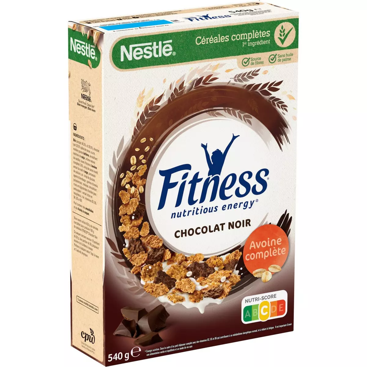 NESTLE Nestlé fitness chocolat noir 540g