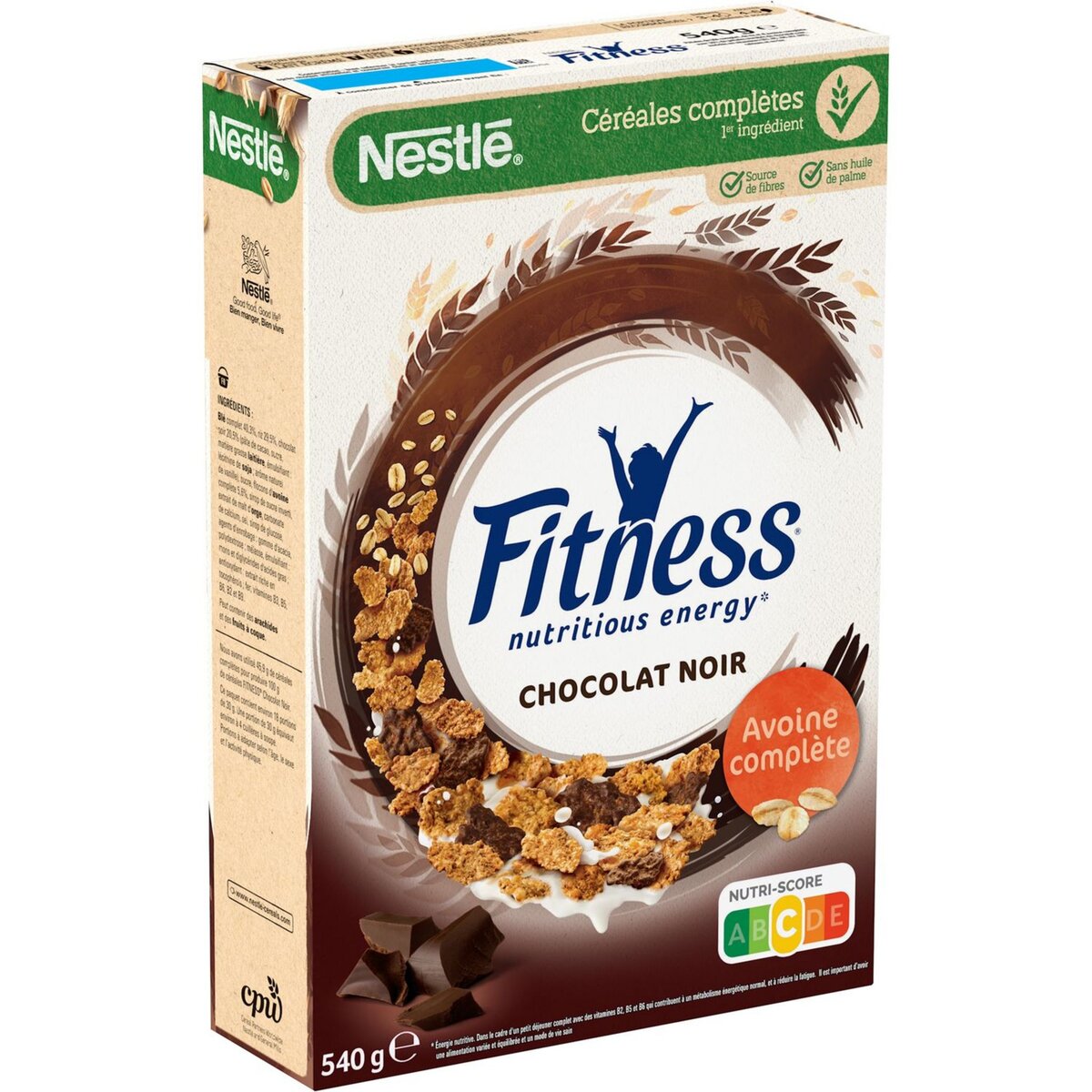 NESTLE Nestlé fitness chocolat noir 540g