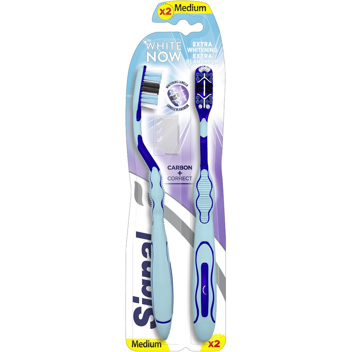 SIGNAL White Now brosses à dents medium extra blancheur 2 brosses