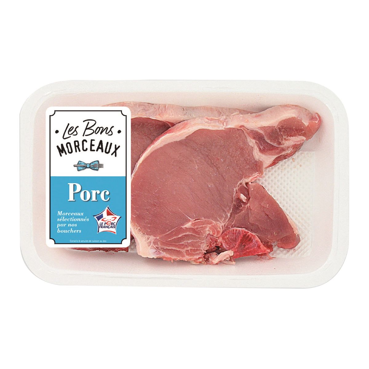Côte de porc première avec os 2 pièces 300g