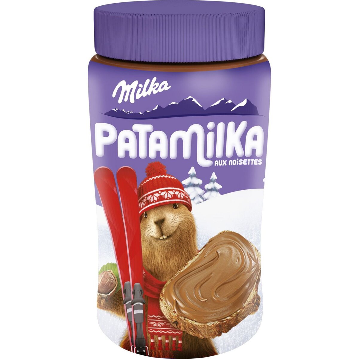 MILKA Patamilka pâte à tartiner aux noisettes 600g