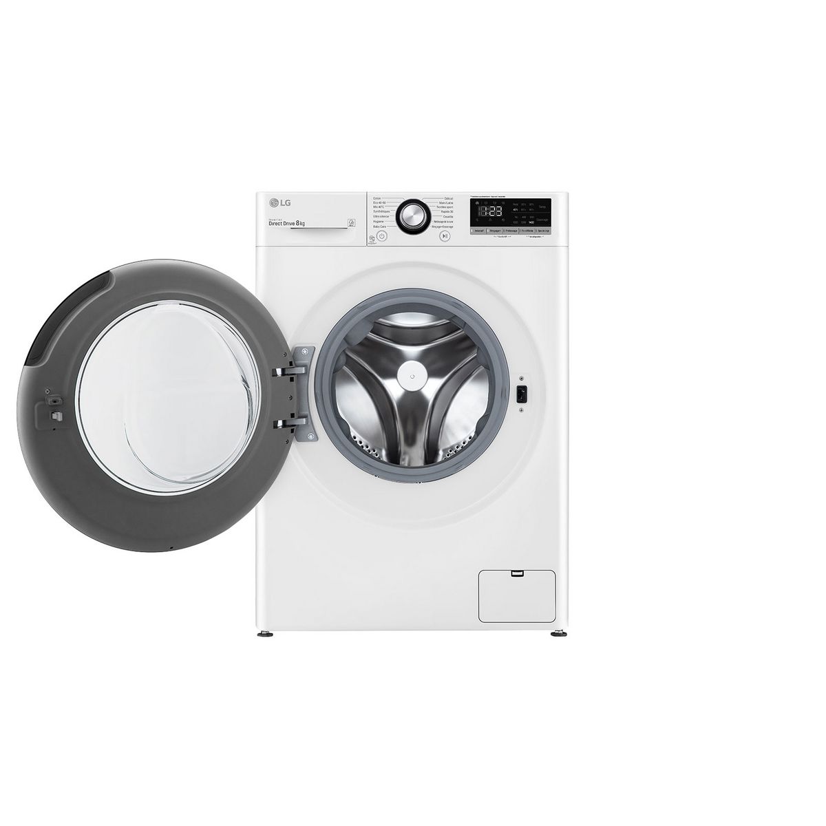 LG Lave linge hublot F84N25WH, 8 kg, 1400 T/min