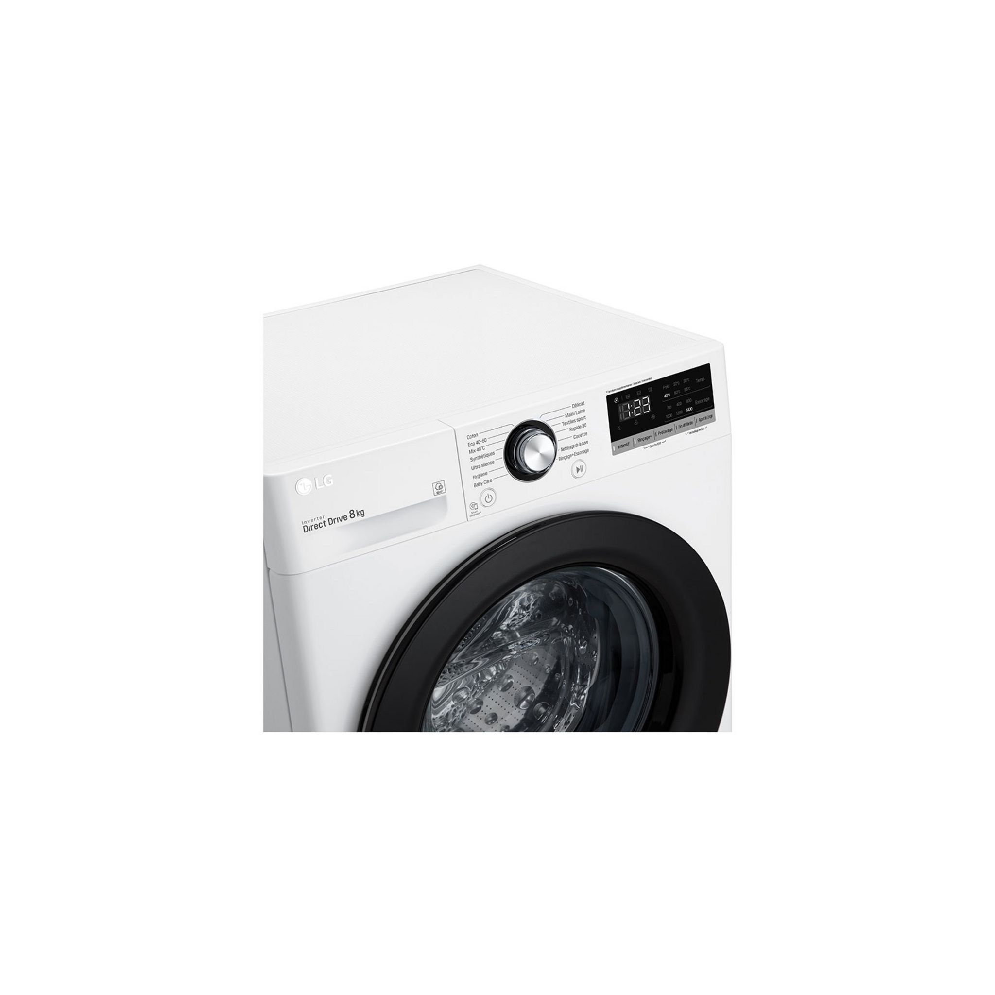 Voir la diapositive 7 : LG Lave linge hublot F84N25WH, 8 kg, 1400 T/min