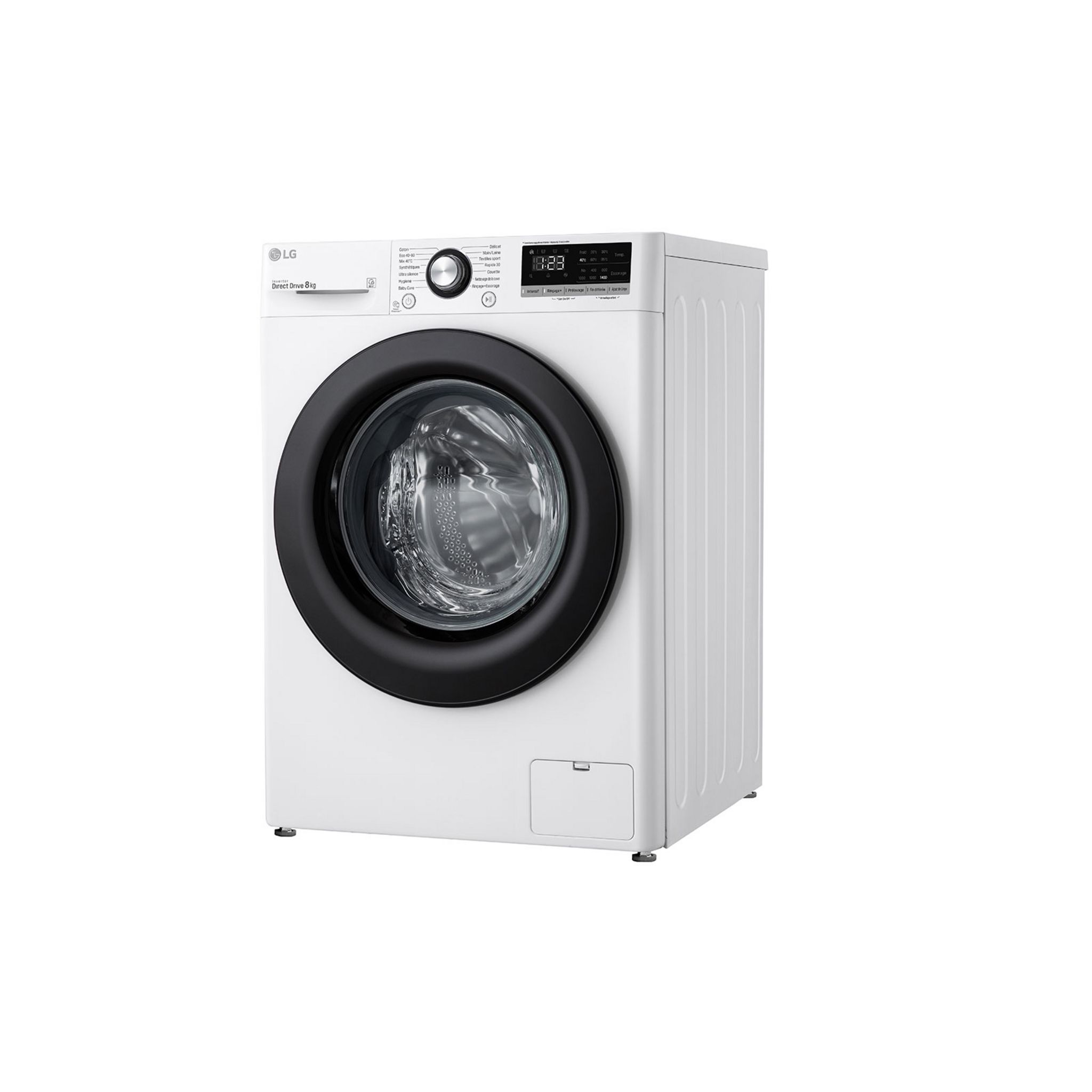 Voir la diapositive 12 : LG Lave linge hublot F84N25WH, 8 kg, 1400 T/min