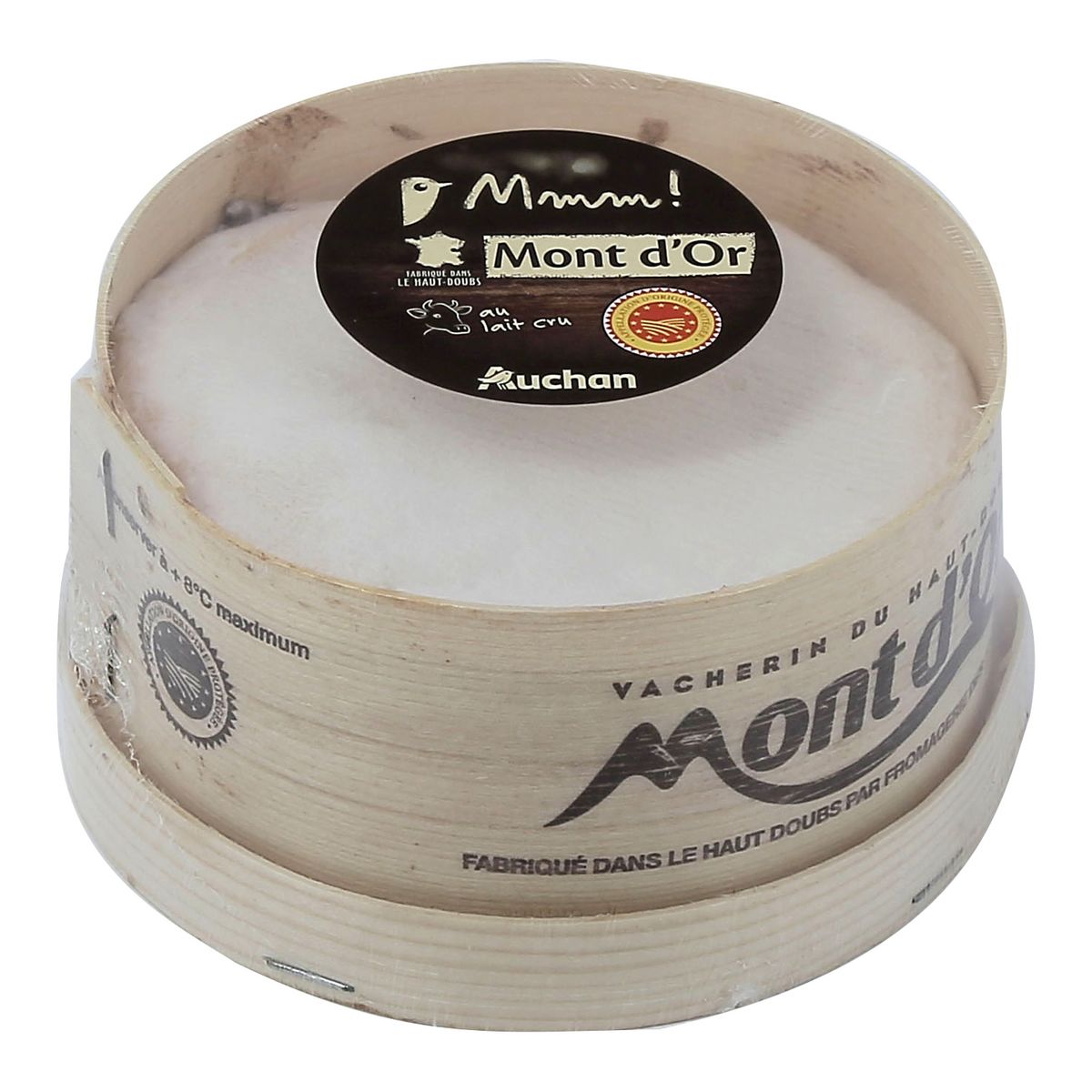 AUCHAN MMM! Mont d'or fromage au lait cru AOP