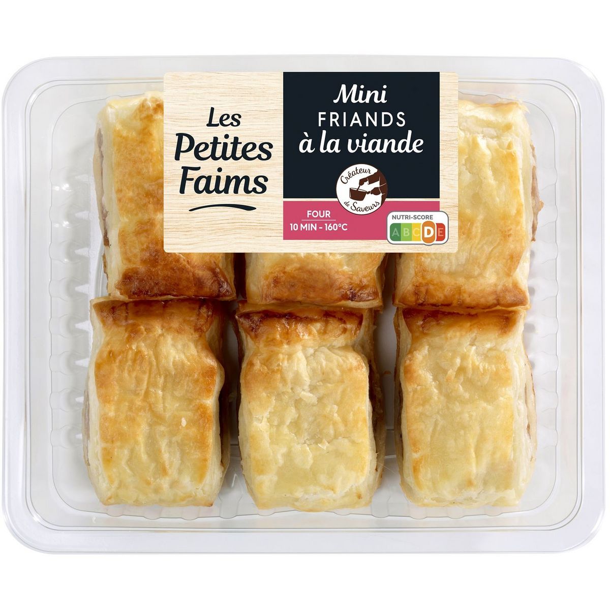 Les Petites Faims Mini Friands à la viande x6 270g 6 pièces 270g