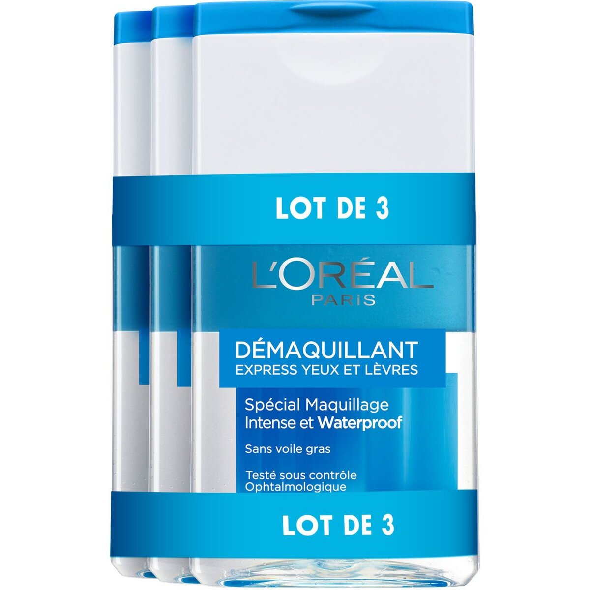 L OREAL L'Oréal dermo expertise démaquillant waterproof 3x125ml 3x125ml